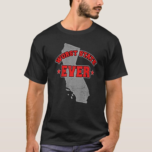 T-shirt Un citoyen américain fier de l'Amérique carte des  (Devant)