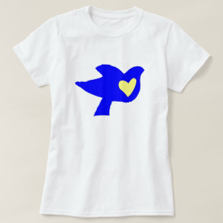 T-shirt un coeur pour l'Ukraine