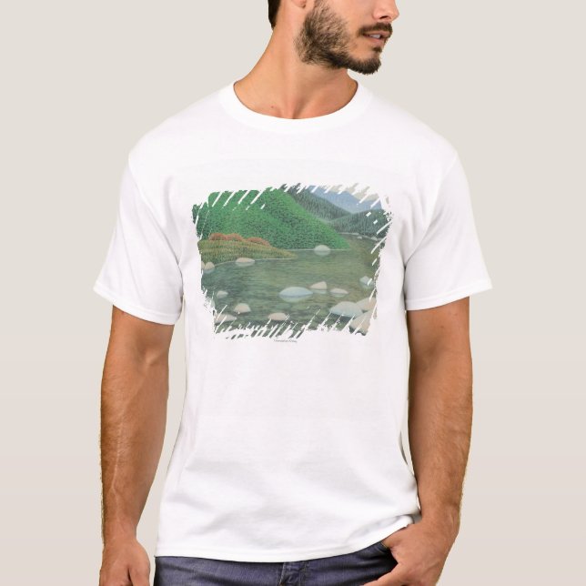 T-shirt Un coin silencieux dans Moutains (Devant)