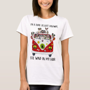 T-shirt Un Cool De Berger Australien Vent Dans Mes Cheveux
