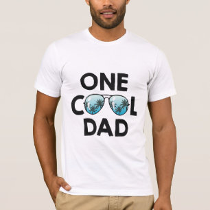 T-shirt Un Cool papa lunettes de soleil Été papa Fête des 