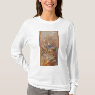 T-shirt Un croquis de gratitude couronné par paix, avec