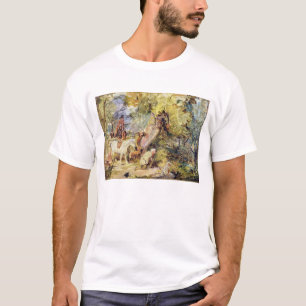T-shirt Un croquis pour des "forestiers égrappant des