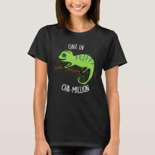 T-shirt Un Dans Cha Million Funny Chameleon Pun Dark BG