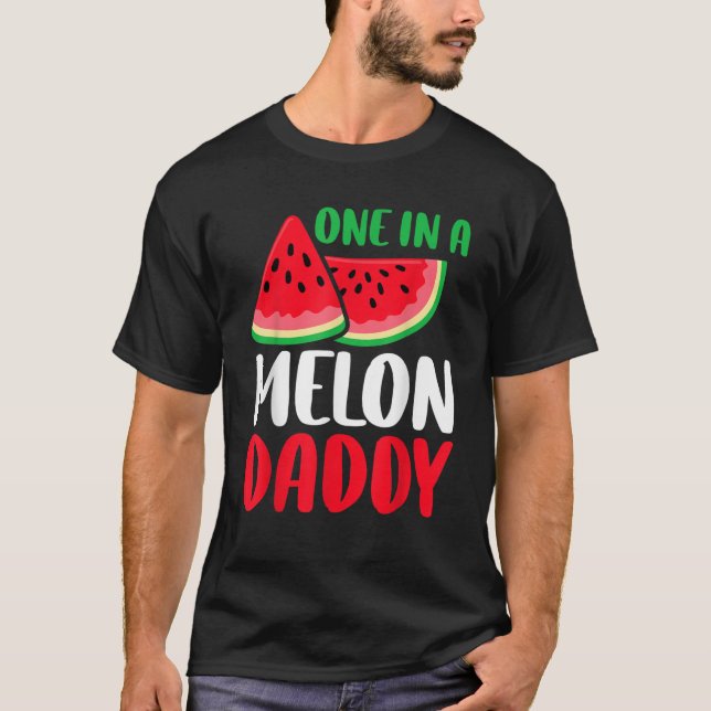 T-shirt Un Dans Un Melon Daddy Funny Watermelon Match Fami (Devant)