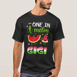 T-shirt Un Dans Un Melon Gigi Watermelon Été Match Familia