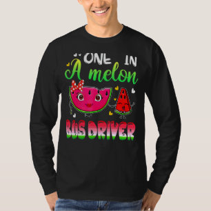 T-shirt Un Dans Un Pilote De Bus Melon Watermelon