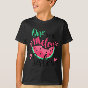 T-shirt Un Dans Une Soeur Melon Été Anniversaire Fête Matc