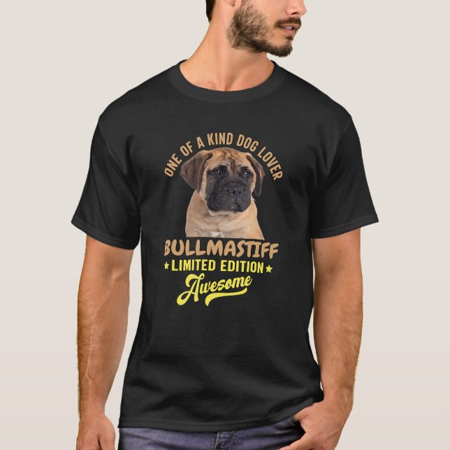 T-shirt Un De Chien Genre Bullmastiff Awesome (Devant)