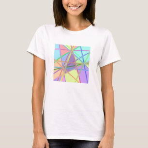 T-shirt Un design graphique artistique dans des pastels lu