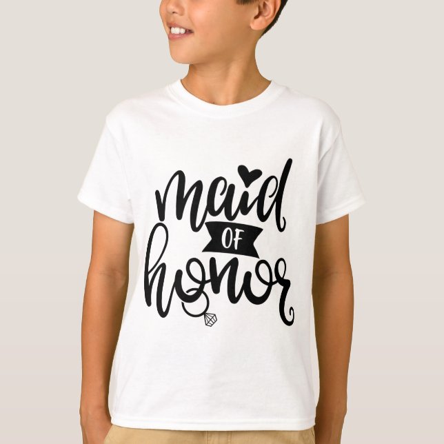 T-shirt Un Dessin D'Honneur Pour Wedding shower (Devant)