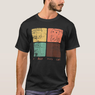 T-shirt Un Deux Trois Cat Tee Cat Vintage