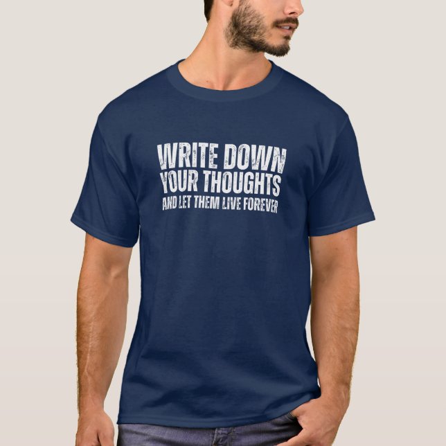 T-shirt Un devoir pour les auteurs aspirants (Devant)
