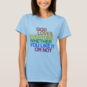 T-SHIRT UN DIEU AIME CHACUN -
