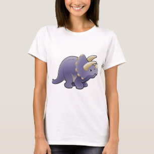 T-shirt Un dinosaure amical mignon de triceratops