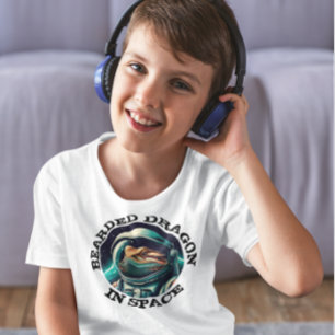 T-shirt Un dragon amusant dans l'espace