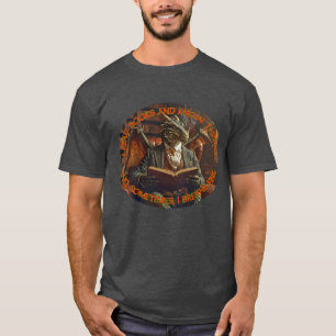 T-shirt Un dragon lisant pour apprendre et se divertir.
