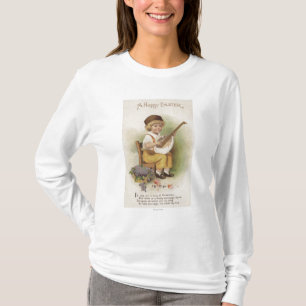 T-shirt Un EasterBoy heureux avec la guitare de Shell