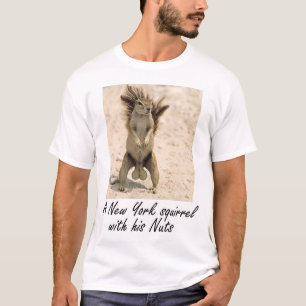 T-shirt Un écureuil de New York avec ses écrous