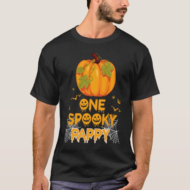 T-shirt Un Éffrayant Pappy Papa Famille Halloween Correspo (Devant)