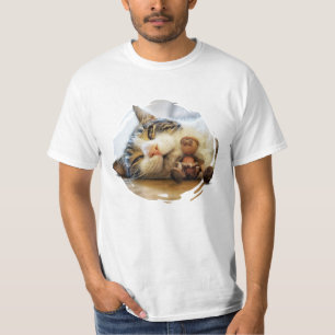 T-shirt Un elfe de maïs avec un ami de chat