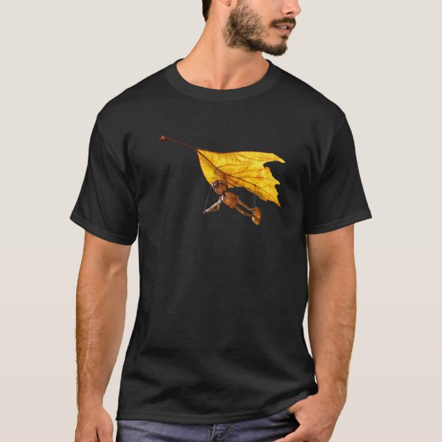 T-shirt Un elfe de maïs volant sur le deltaplane (Devant)