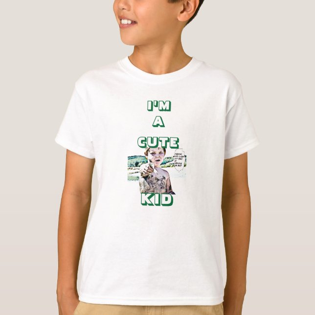 T-shirt Un enfant mignon t.shirt (Devant)