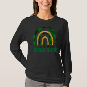T-shirt Un enseignant de 3e année chanceux Rainbow St patr