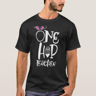 T-shirt Un enseignant de hip Bunny Ear Easter School Stude