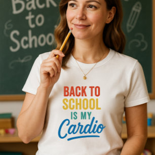 T-shirt Un enseignant drôle de retour à l'école est mon ca
