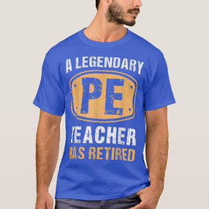 T-shirt Un Enseignant Légendaire En PE A Retraité Vintage