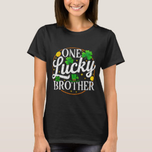 T-shirt Un frère chanceux jour de la Saint-Patrick trèfle