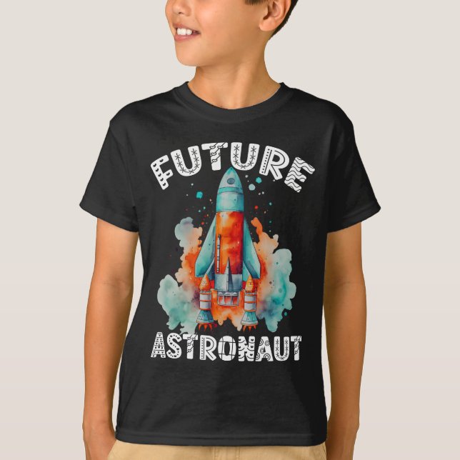 T-shirt Un futur garçon astronaute (Devant)