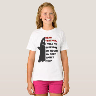 T-shirt Un gamin drôle dit à un professeur