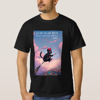 T-shirt Un garçon de l'année bissextile ne se contentent j