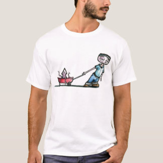 T-shirt Un garçon et son calmar