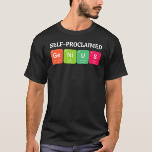 T-shirt Un génie autoproclamé sarcastique pour des hommes