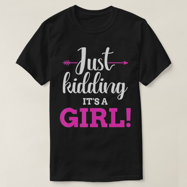 T-shirt Un genre drôle révèle une blague c'est une fête de (Design devant)