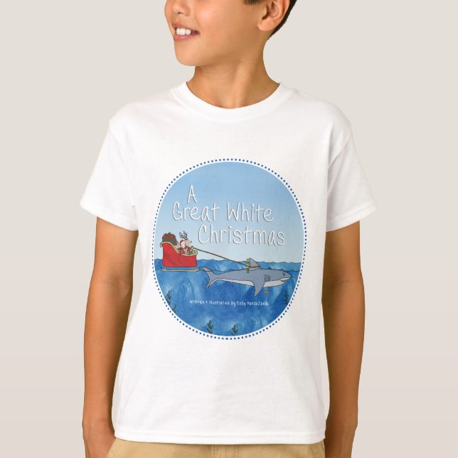 T-shirt Un grand © de Noël blanc (Devant)