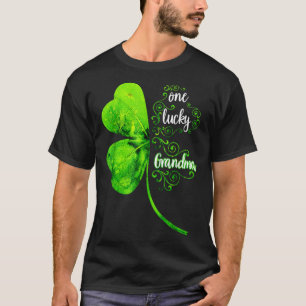 T-shirt Un grand-père chanceux Shamrock grand-mère Jour de