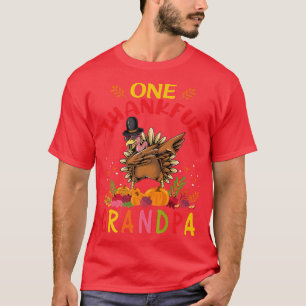 T-shirt Un Grand-Père Remercié Turquie Dabbing Automne L'A