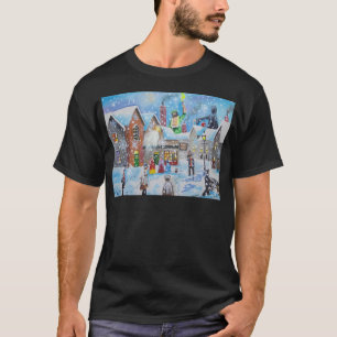 T-shirt un grippe-sou de chant de Noël et les trois