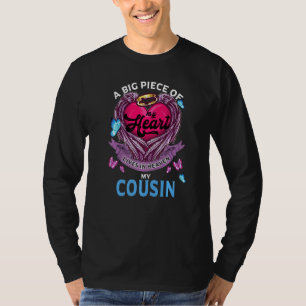 T-shirt Un Gros Morceau De Mon Coeur Vit Au Ciel Et Est Mo