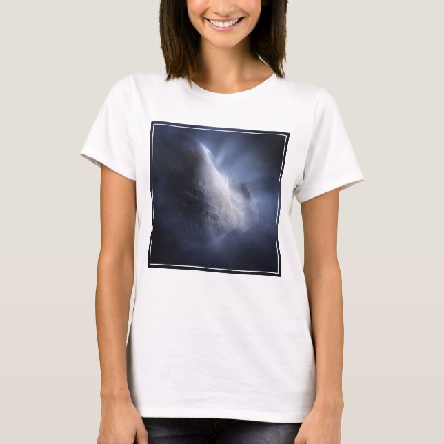 T-shirt Un Gros Plan Illustratif Du Temple De La Comète. (Devant)
