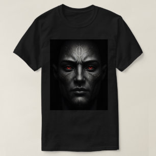 T-shirt Un guerrier mystique aux yeux crimson brillants