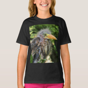 T-shirt Un héron vert