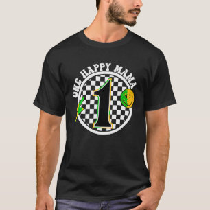 T-shirt Un heureux Dude Mama 1er Anniversaire Famille Corr