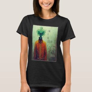 T-shirt Un homme avec des bouffées de fumée pour une tête 