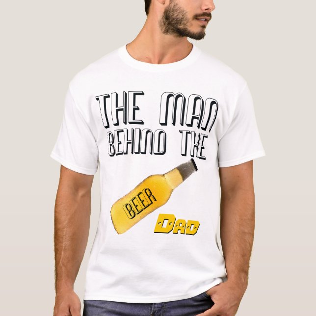 T-shirt Un homme derrière la bière - Chemise papa (Devant)