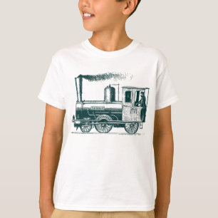 T-shirt Un homme et son train - Dk Green